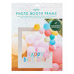 Picture of MULTI COLOURED PHOTO BOOTH HAPPY BIRTHDAY FRAME WITH BALLOON